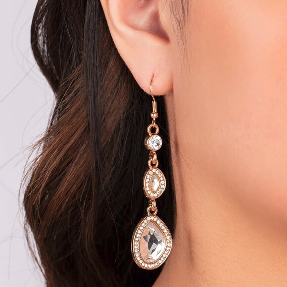 Paparazzi Jewelry Accessories Dripping Self-Confidence - Gold Earrings - Vintage - Picture 1 of 4